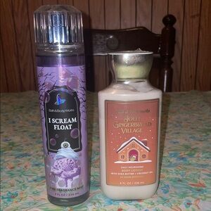 2 holiday bath & bodywork’s mist and lotion